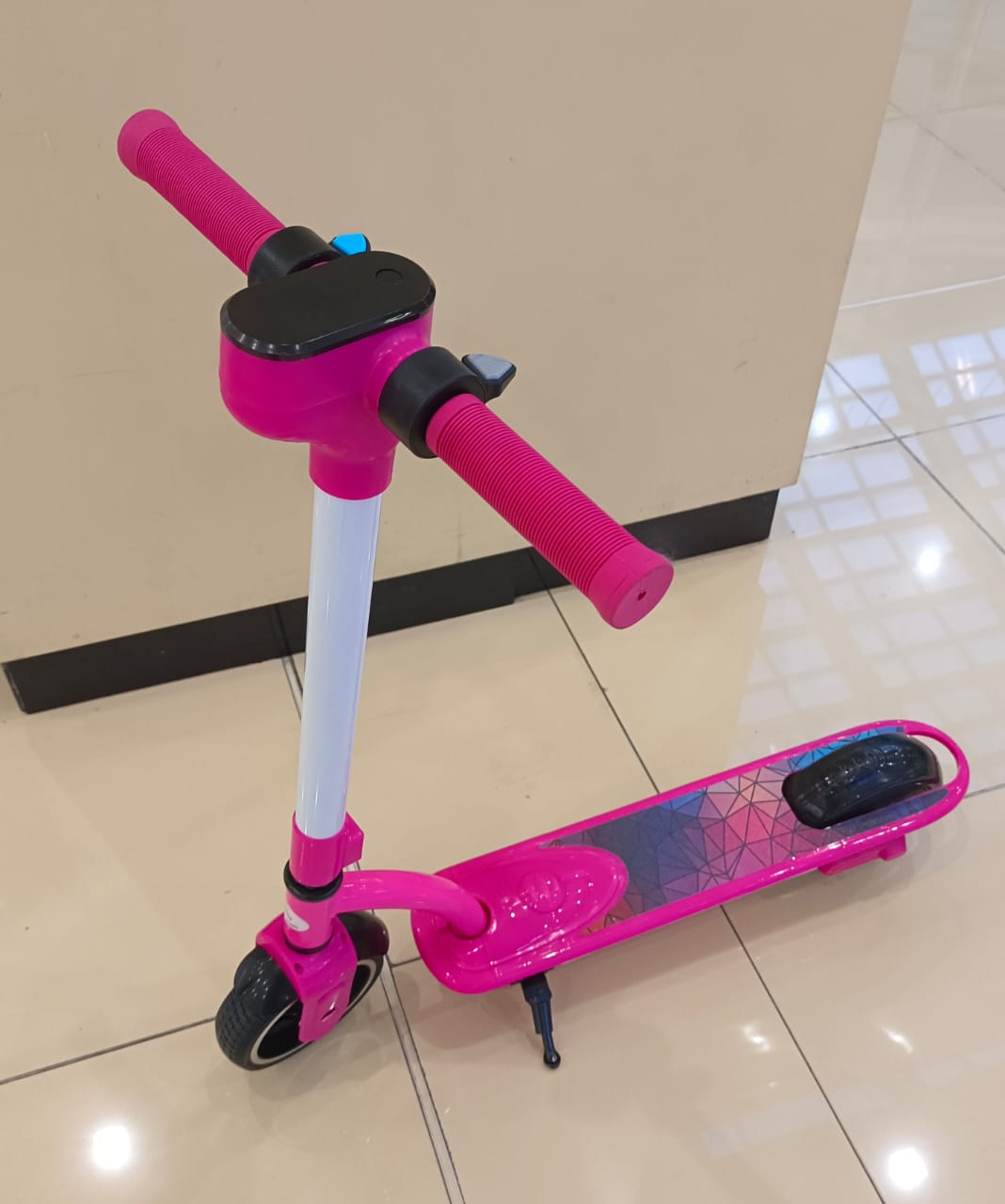 Kids Foldable E-Scooter, Dark Pink, Original Pic