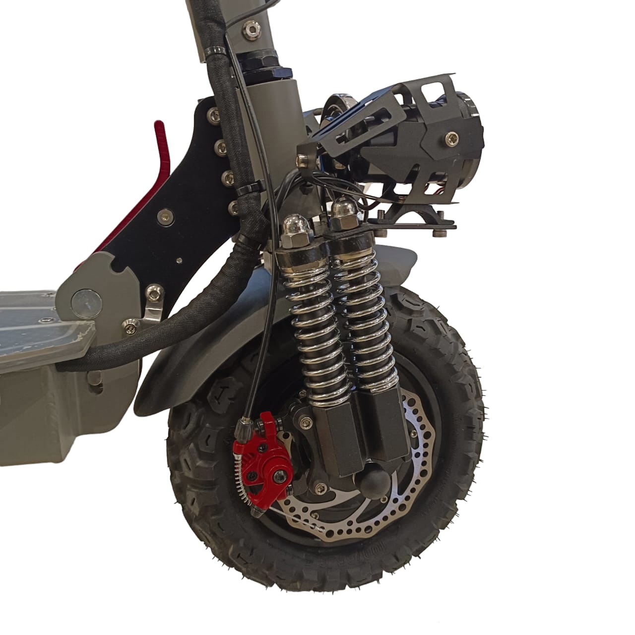 Front Tire & Suspension view
