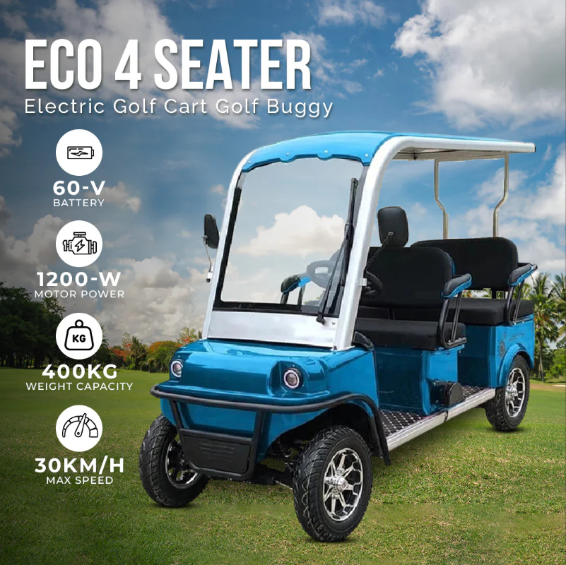 GIGILHUB ECO Friendly 4 Seater Electric Golf Cart ECO Size