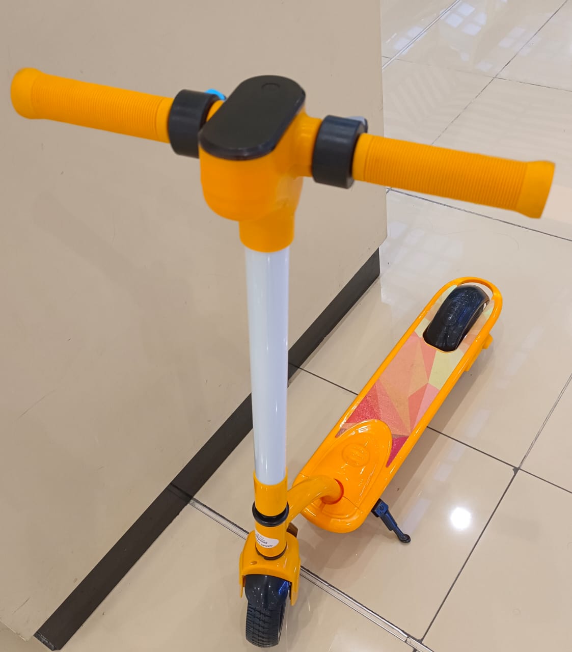 Kids Foldable E-Scooter, Yellow, Original Pic
