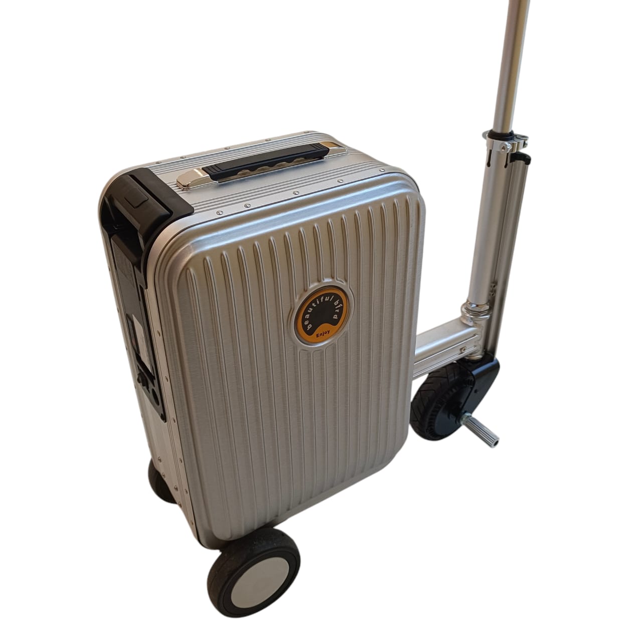 Electric Smart Suitcase Silver